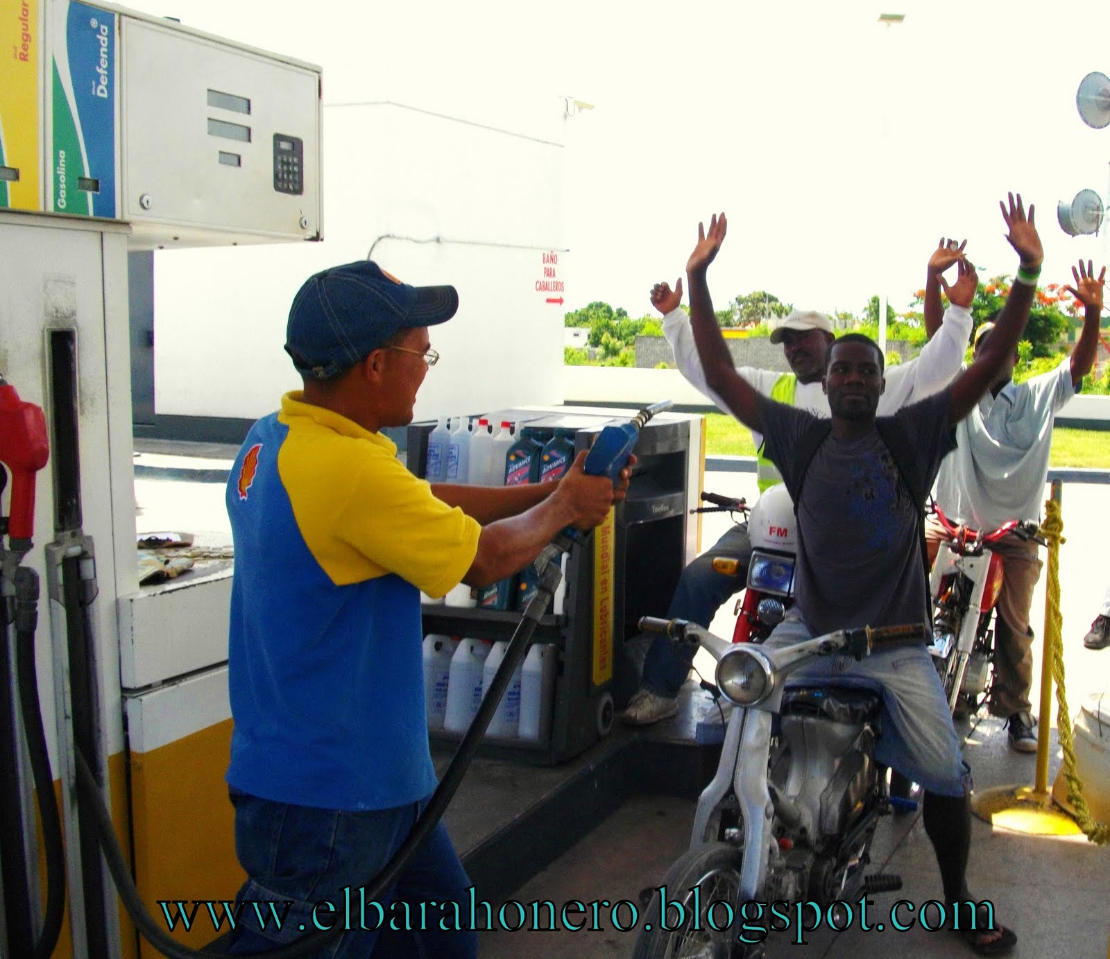 Se va la gasolina en el gas la gacela